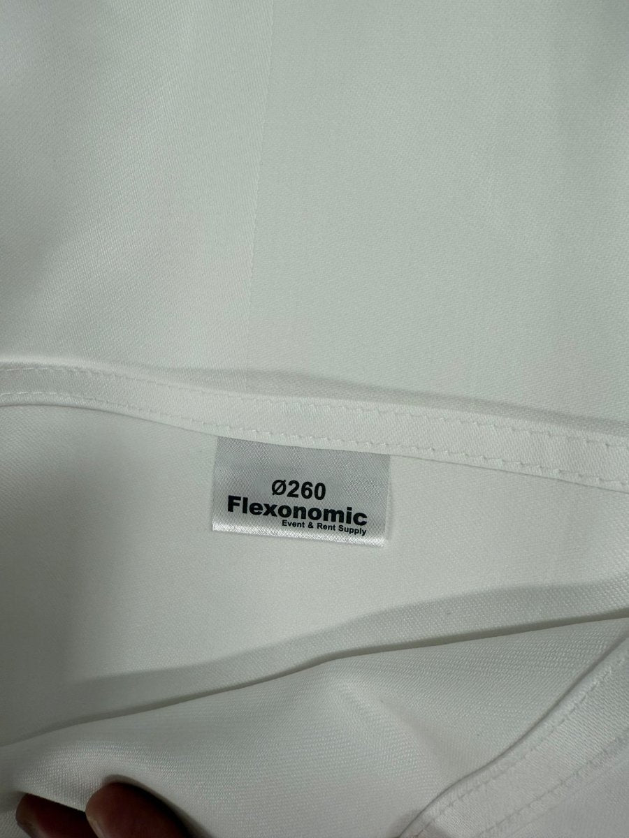 Runda bordsdukar vit premium - Flexonomic