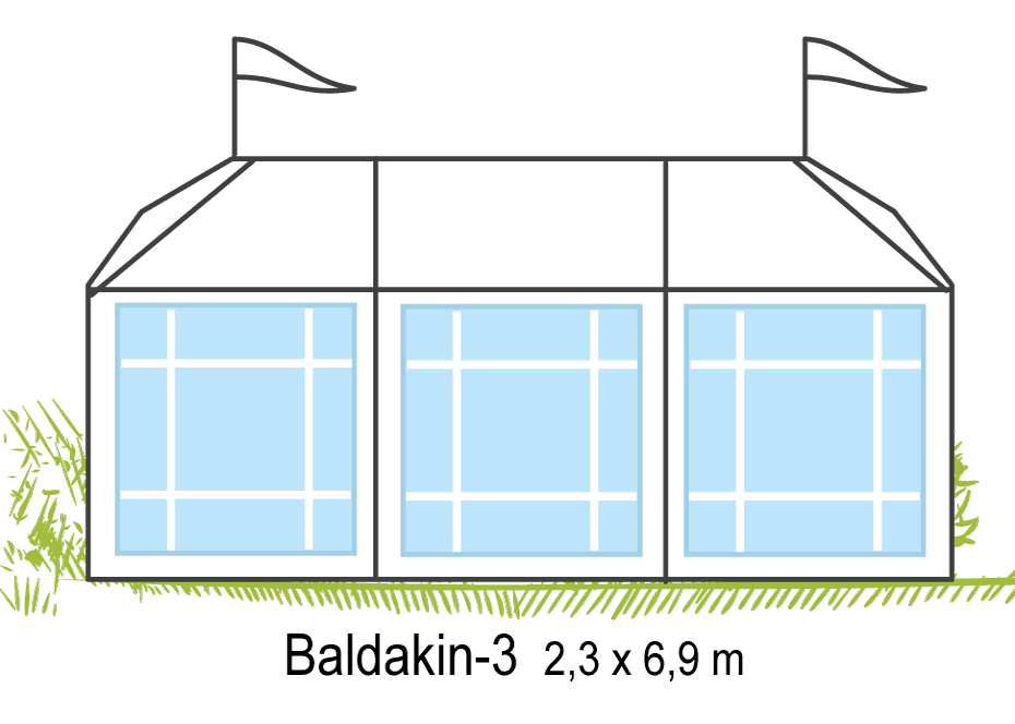 Tält Baldakin-3 - Flexonomic