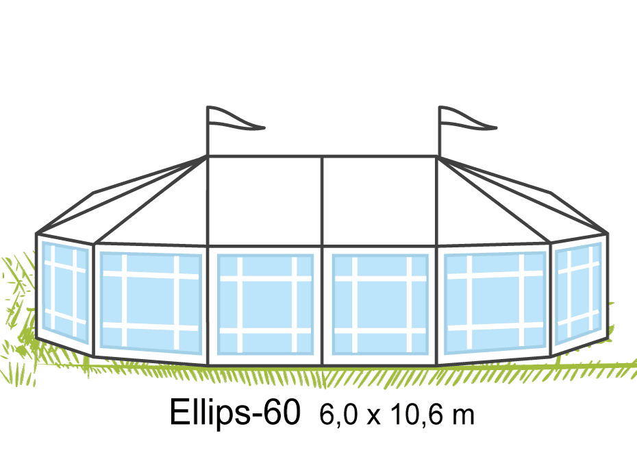 Tält Ellips-60 - Flexonomic