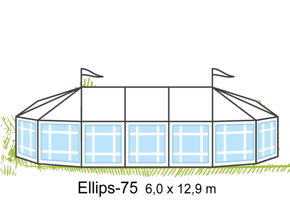 Tält Ellips-75