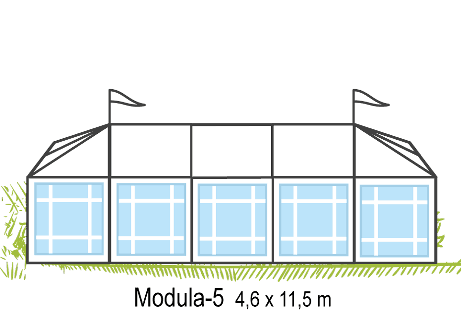 Tält Modula-5 - Flexonomic