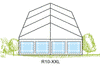 Tält R10-XXL 10x30m - Flexonomic