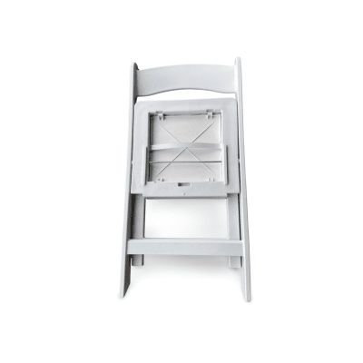 Zoom bild av brollopsstol-hopfallbar-klappstol-vit-stol-brollop-flexonomic